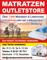 Dreamline Matratzen-Anzeige