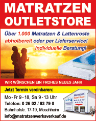 Dreamline Matratzen-Anzeige