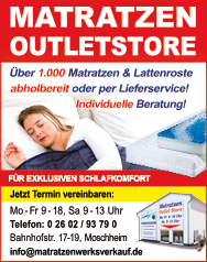 Dreamline Matratzen-Anzeige