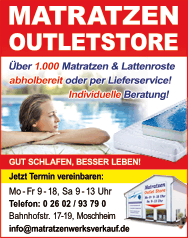 Dreamline Matratzen-Anzeige