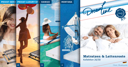 Dreamline Matratzen & Lattenroste Katalog 2026 - 2030