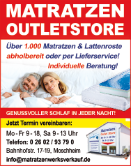 Dreamline Matratzen-Anzeige